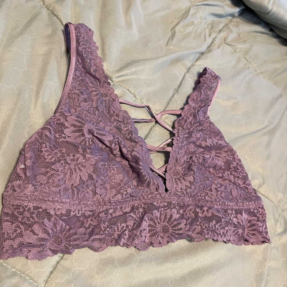 PINK Victoria's Secret Purple Lace Bralette
